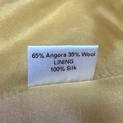 Tanya Taylor 100% Silk Women's Yellow Wool Knit Long Sleeve Coat Jacket Size 6