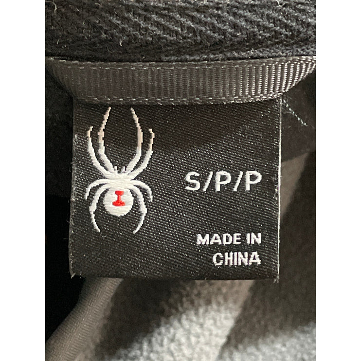 Spyder Mendoza Softshell Men's Black Colorblock Hooded Fleece Full Zip Jacket S