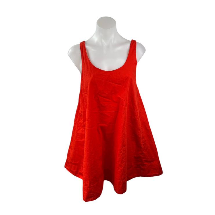 Aritzia Babaton Red Sleeveless Scoop Neck Swing Tank A Line Mini Dress Size XS
