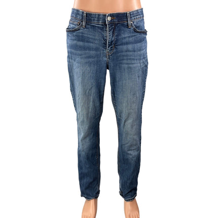 Levi's Men's Blue High Waisted Faded Relaxed Fit Straight Denim Jeans Pants 14M