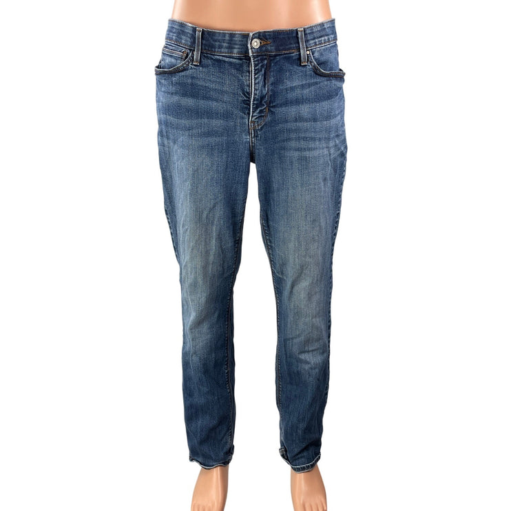 Levi's Men's Blue High Waisted Faded Relaxed Fit Straight Denim Jeans Pants 14M