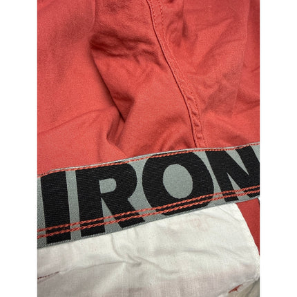 Iron Powerflex Stretch Men's Red High Rise Chino Walking Beach Bermuda Shorts 30