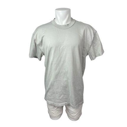 Allsaints Men's Gray Crew Neck Short Sleeve Basic Plain Tee Casual T-Shirt Top S