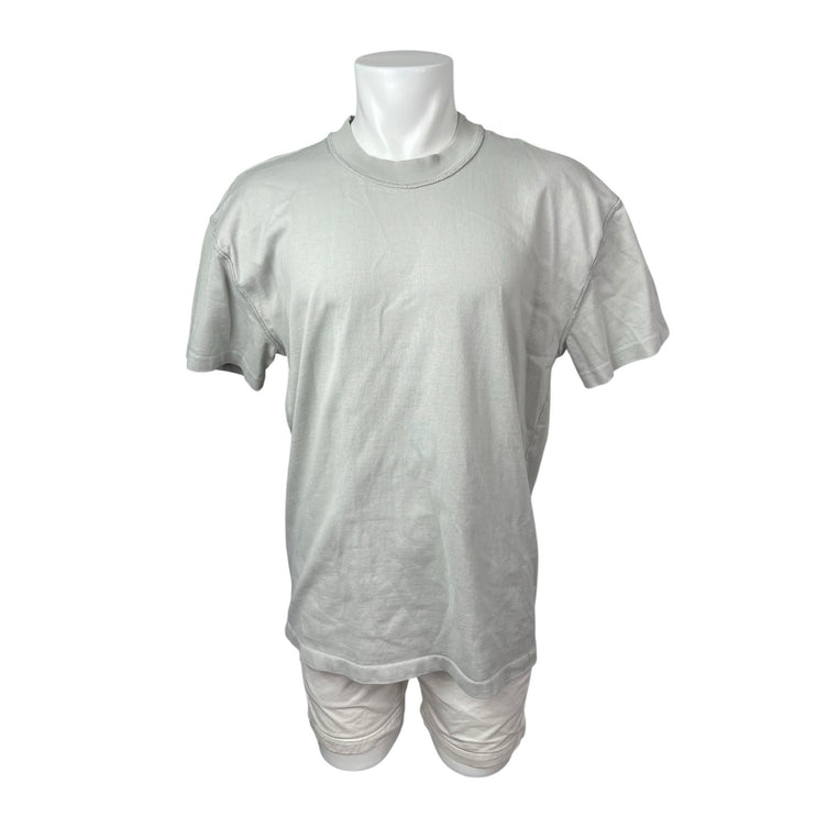 Allsaints Men's Gray Crew Neck Short Sleeve Basic Plain Tee Casual T-Shirt Top S