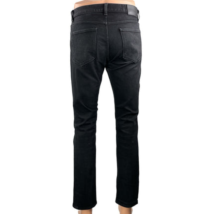 Theory Men's Black Mid Rise Casual Pocket Straight Leg Denim Jeans Size 31