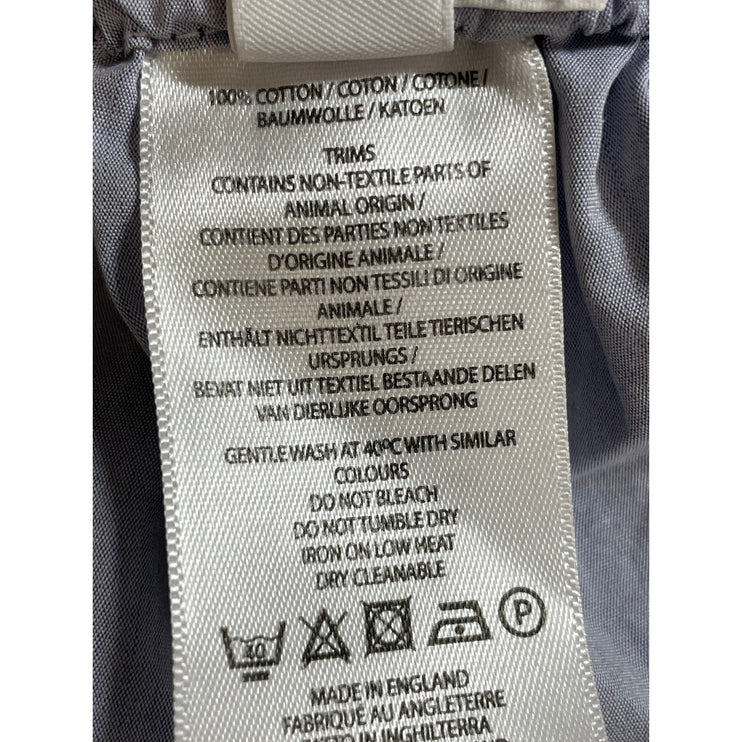 Sunspel Mens Blue Pull On Elastic Waist Comfy Cozy Lounge Boxer Shorts Size L