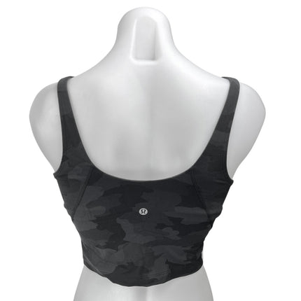 Lululemon Align Women's Black Camo Camouflage Army Sleeveless Crop Tank Top Sz 2