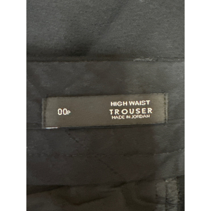 Ann Taylor LOFT Women's Black High Waisted Wide Leg Trousers Pants Size 00P