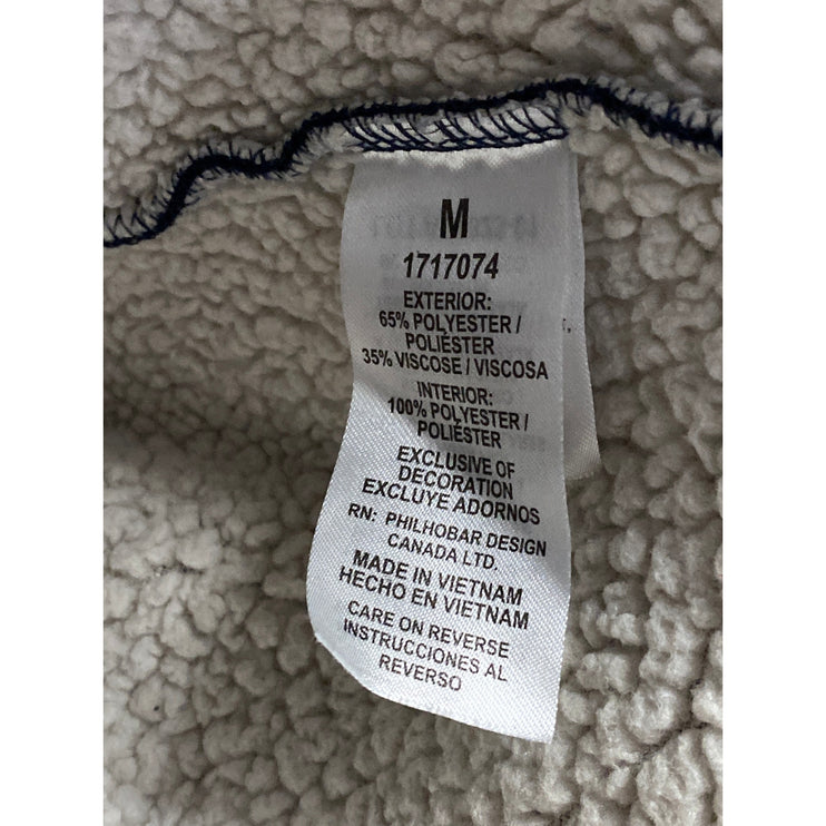 BC Clothing Heritage Men's Blue Sherpa Lined Quarter Zip Long Sleeve Sweater M