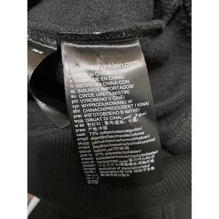 Calvin Klein Jeans Men's Black Logo Long Sleeve Crewneck Sweatshirt Top Size L