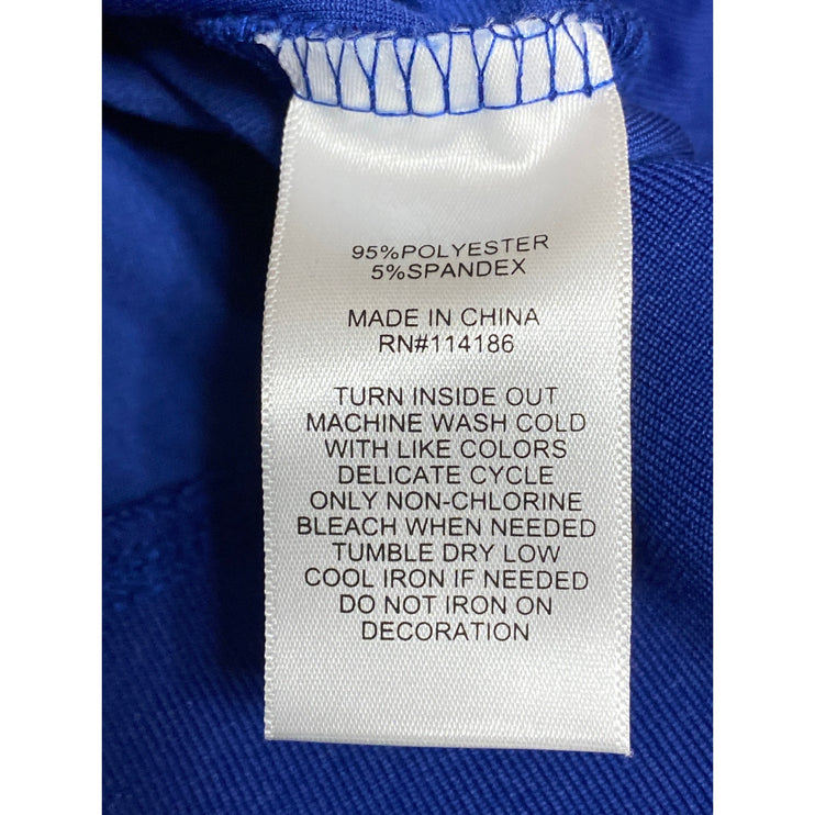 NEW Juicy Couture Blue Rhinestone Velvet Velour Hoodie Hooded Zip Sweatshirt S