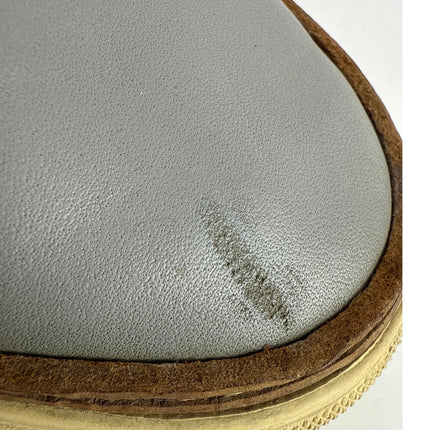 Paul & Shark Men's Gray Leather Suede Low Top Lace Up Sneakers Shoes 41 US 10