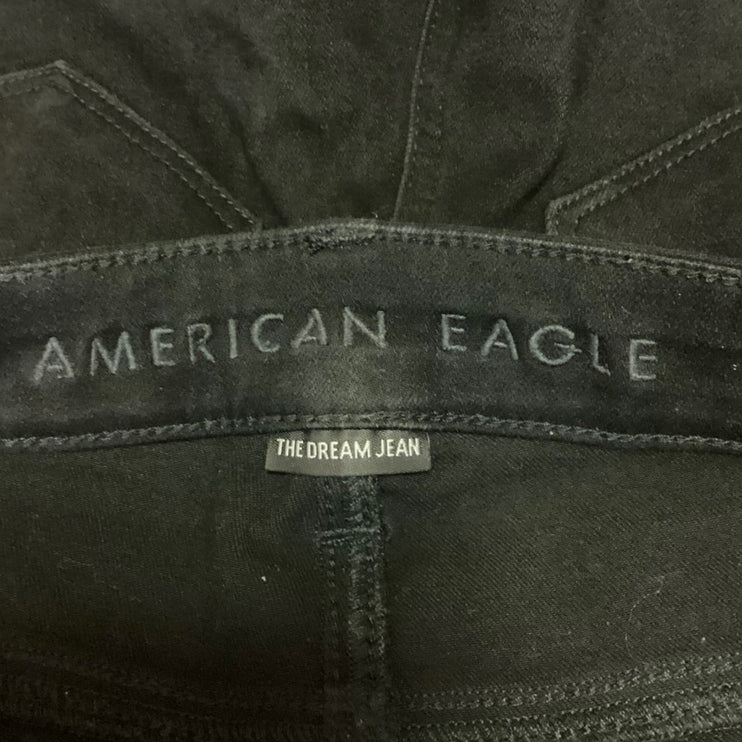 American Eagle Women's Black The Dream High Rise Skinny Denim Jeans Size 0