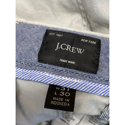 J.Crew Men's White High Rise Slim Straight Leg Chino Khaki Trousers Pants Sz 31