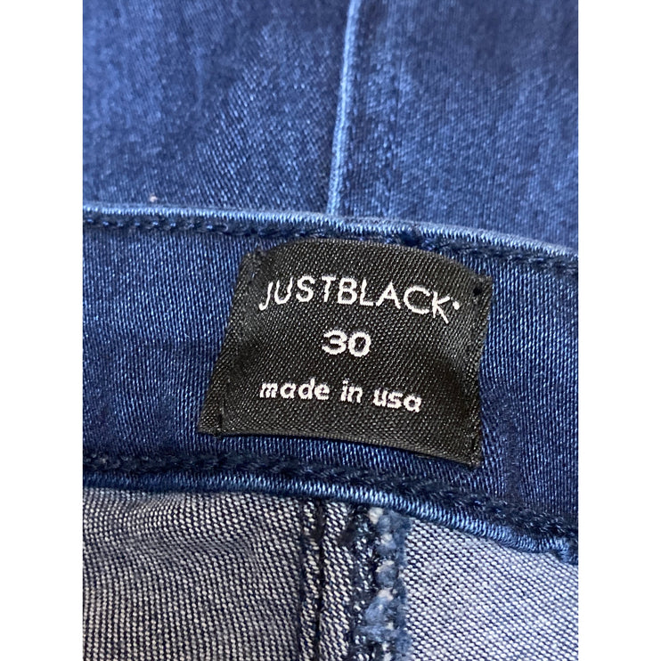 Just Black Denim Women's Blue Dark Wash High Waisted Skinny Ankle Jeans Size 30