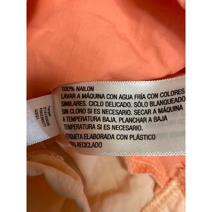 All in Motion Orange Colorblock Collar Long Sleeve Activewear Sports Shirt Top M