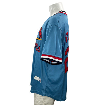 Nike CooperstownSt. Louis Cardinal  Flaherty 22 Mens Blue Logo Game Jersey Top M