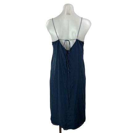 Madewell Navy Blue Sleeveless Scoop Neck Cami Camisole Midi Slip Dress Size 10