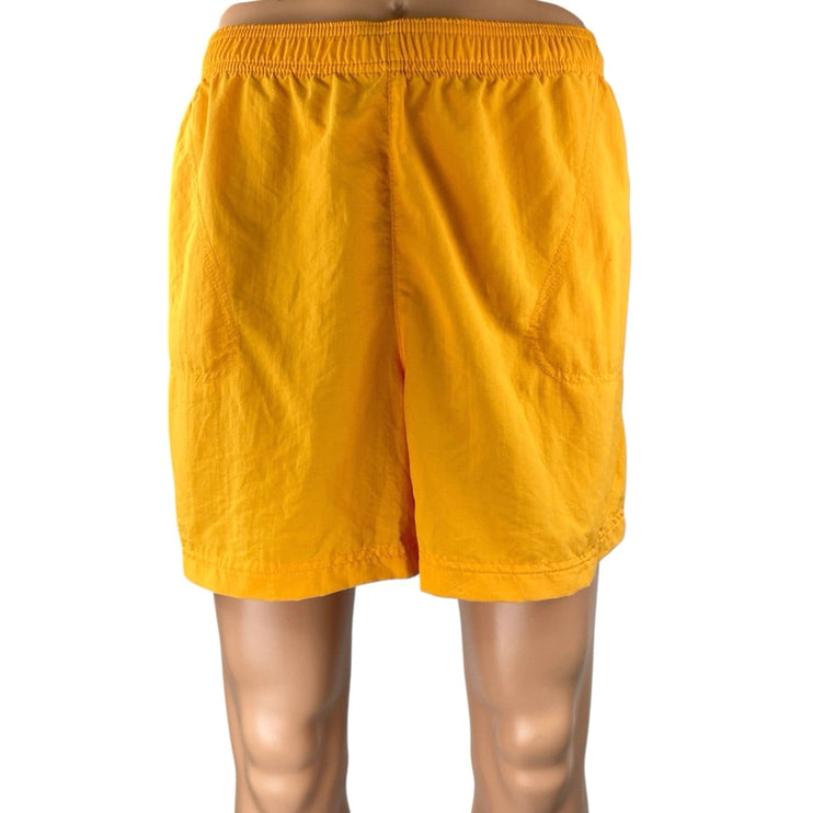 Columbia Men's Yellow Elastic Waist Pockets Windbtreaker Sweat Shorts Size XXL