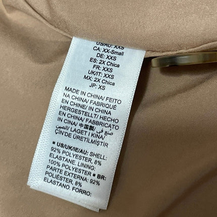 The Drop Women's Tan Long Sleeve Notch Lapel Pocket Blazer Coat Jacket Size XXS