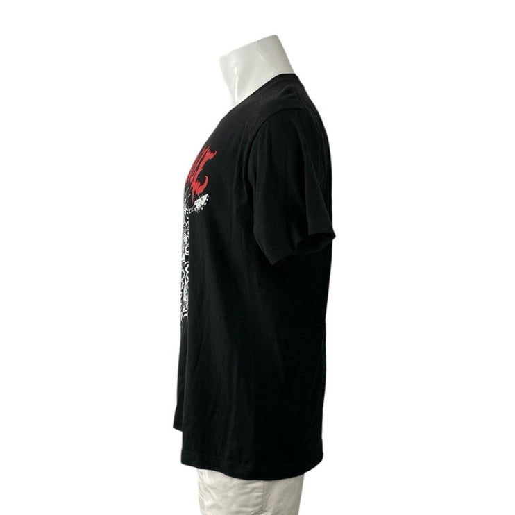 Dave Hill Skullface Men's Black Graphic Short Sleeve Crew T Shirt Tee Top Size L