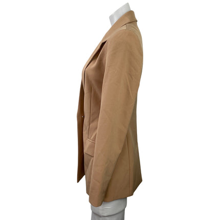 The Drop Women's Tan Long Sleeve Notch Lapel Pocket Blazer Coat Jacket Size XXS