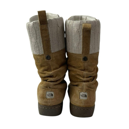 The North Face Alycia Women's Brown Suede Round Toe Lace Up Mid Calf Boots 8.5