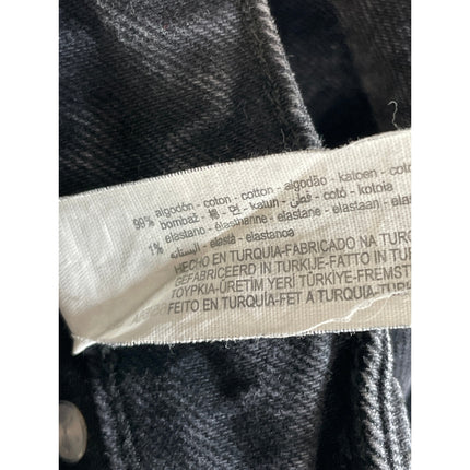 Zara Women's Black High Rise Relaxed Straight Mom Boyfriend Denim Jeans Pants 4
