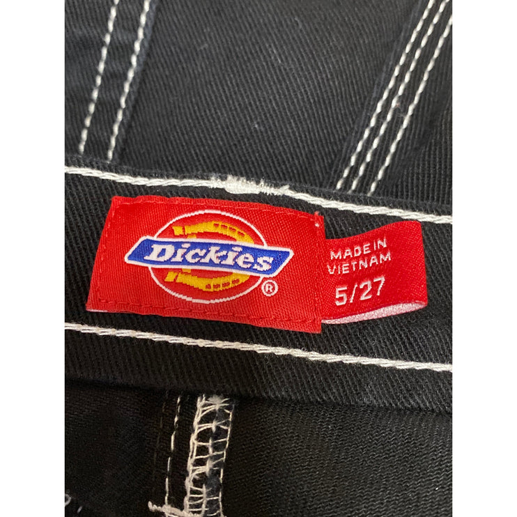 Dickies Carpenter Women's Black High Waisted Straight Leg Cargo Denim Jeans Sz 5