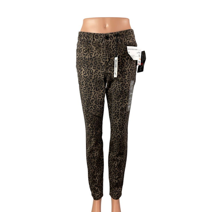 NEW William Rast Wild Cheetah Leopard Beige High Rise Skinny Denim Jeans Size 29