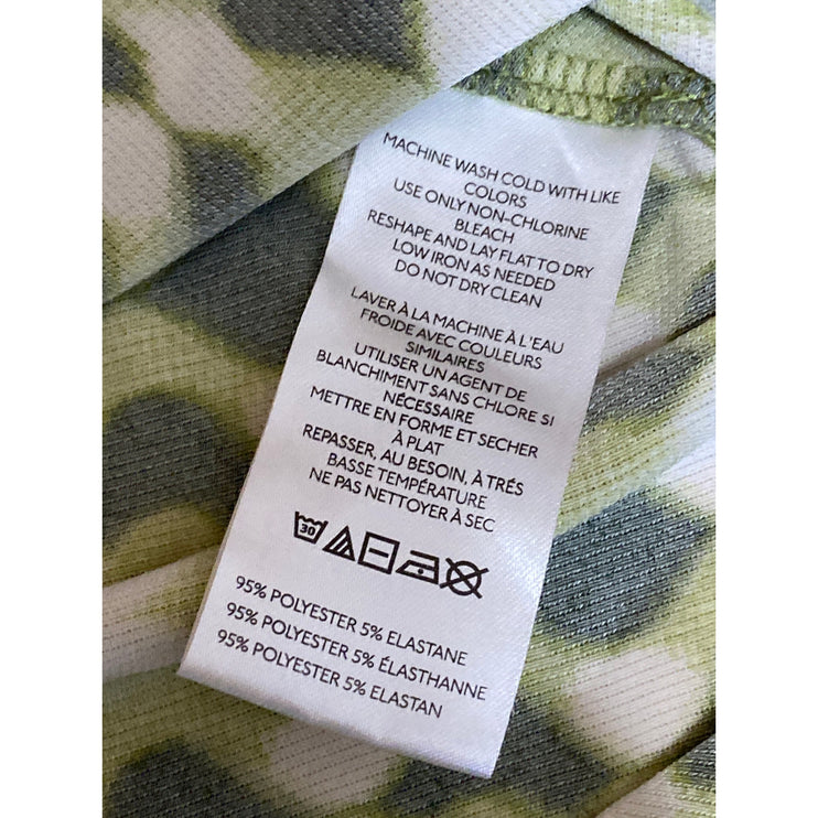 Silence + Noise Women Green Geometric Sleeveless Cowl Neck Cami Tank Top Size XS