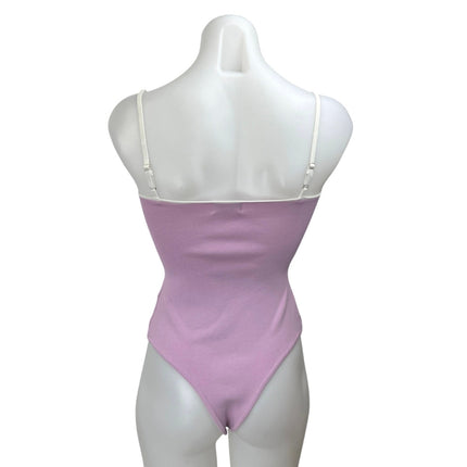 Superdown Purple Lilac Knit Sleeveless Cami Camisole Tank Bodysuit Top Size M