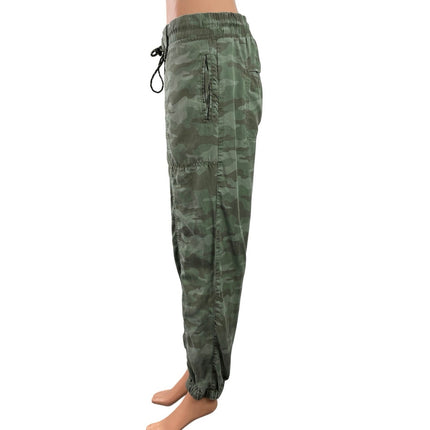 Knox Rose Women's Camo Camouflage High Waist Tapared Leg Jogger Trousers Pants M