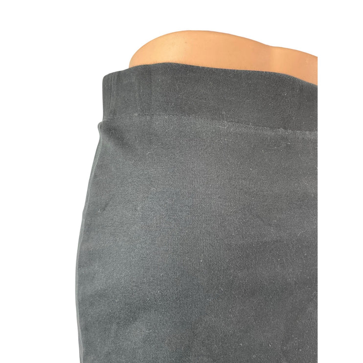 Madewell Women's Black Elastic Waist Pull On Career Mini Pencil Skirt Size S