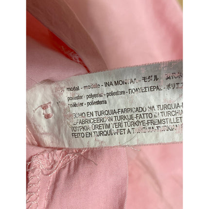 Zara Women's Pink Collared 3/4 Sleeve Button Down Oversized Pocket Shirt Top S