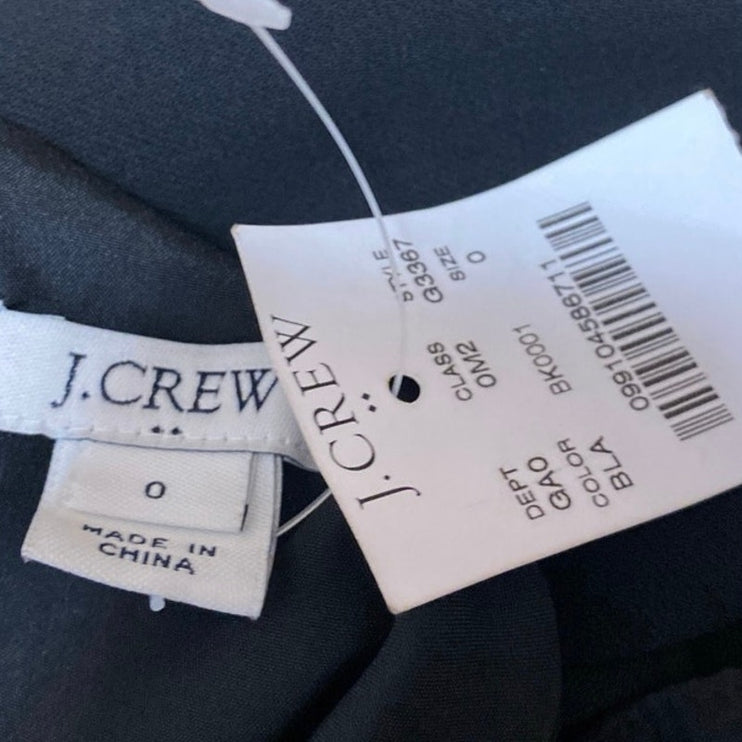 NEW J.Crew Women's Black Sleeveless Scalloped Cami Camisole Tank Top Size 0