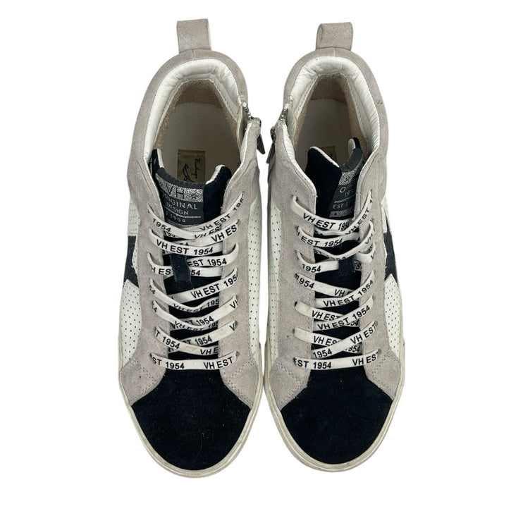 Vintage Havana Lester Women's Multicolor Leather Lace Up High Top Sneakers Sz 10