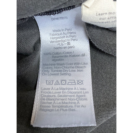Madewell All Day Tee Oversized Gray Short Sleeve Crew Neck Boxy T-Shirt Top XL
