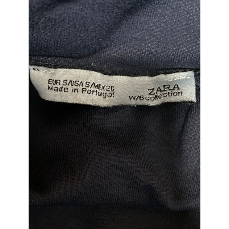 Zara Women's Black Long Sleeve Turtleneck Knit Base Layer Sweater Top Size S