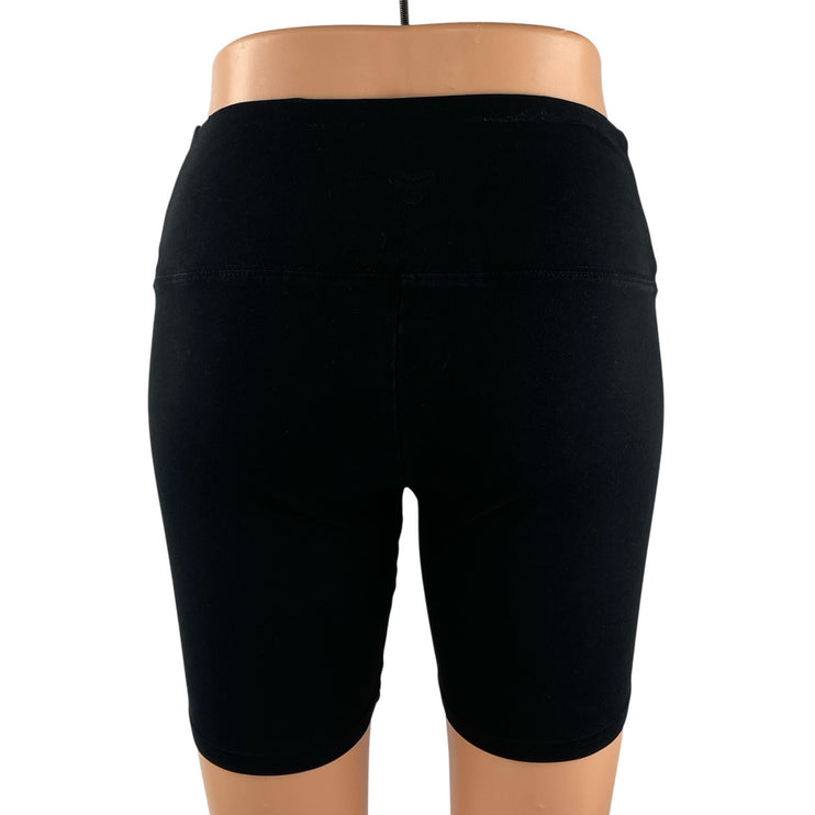 Aritzia TNA Women's Black Mid Rise Yoga Running Athletic Biker Shorts Size S