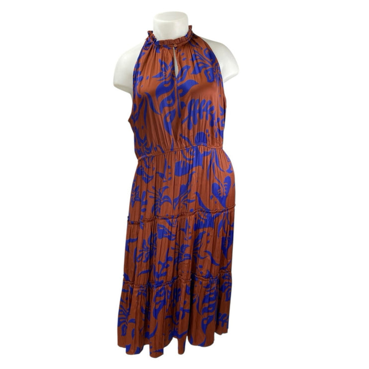 NEW GAP Women's Multicolor Floral Sleeveless Tiered Midi A-line Tank Dress XXL