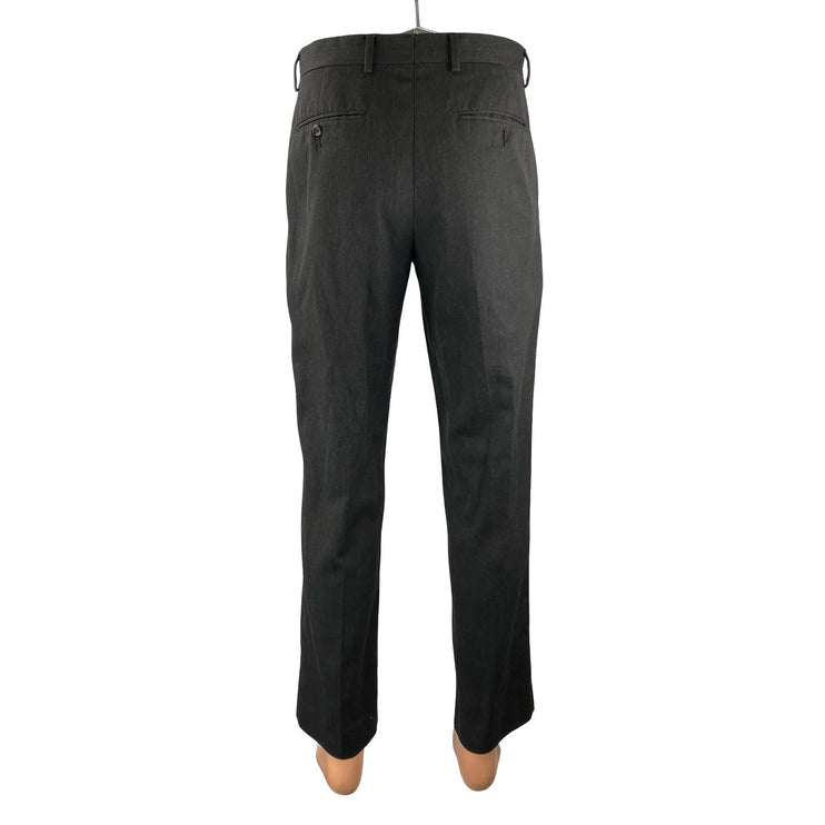 Merona Men's Gray High Rise Straight Slacks Chino Trousers Dress Pants Sz 30X32