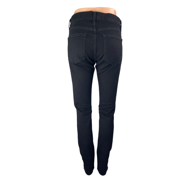 J Brand Women's Black Mid Waist Slim Fit Skinny Leg Denim Jeans Pants Size 30