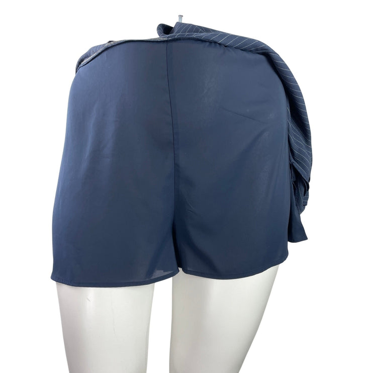 NEW Abercrombie & Fitch Women's Navy Blue High Waist Mini Skirt Skort Size XL