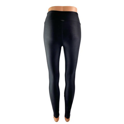 Koral Womens Black Pink Side Stripe Yoga Mid Rise Athletic Leggings Pants Size S