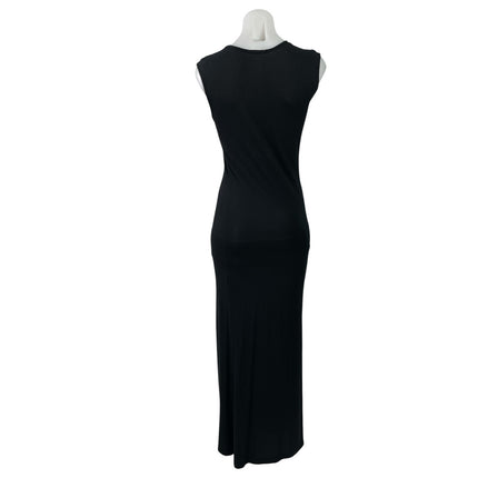 Maggie Marilyn Black Sleeveless Crew Neck Knit Stretch Bodycon Maxi Dress Size M