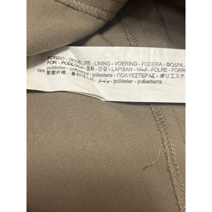 Zara Women Tan Beige Long Sleeve Square Neck Corset T Shirt Bodysuit Top Size M