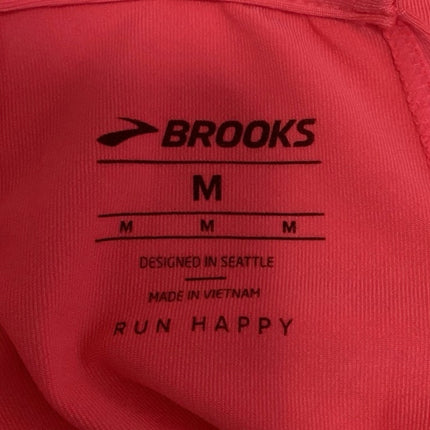 Brooks Pick-Up Pink Sleeveless Racerback Fitted Athletic Gym Running Tank Top M