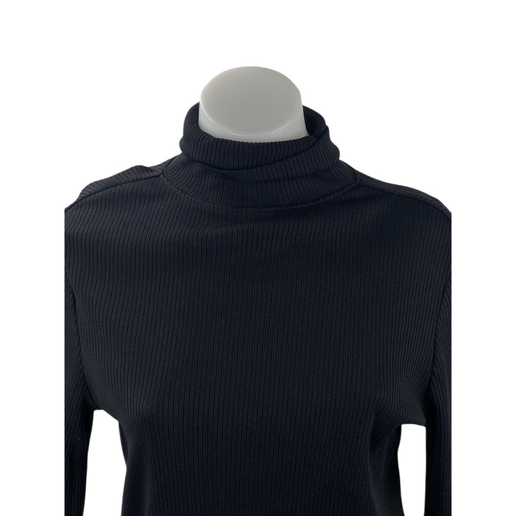 Le31 Par Simons Women's Black Ribbed Knit Long Sleeve Turtleneck Sweater Top XS