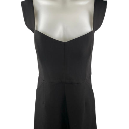 Nookie Divine Jumpsuit Black Sleeveless Split Wide Leg Overalls Jumpsuit Size M